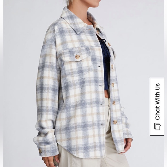 LA hearts by pac sun shacket M/L - Picture 3 of 6